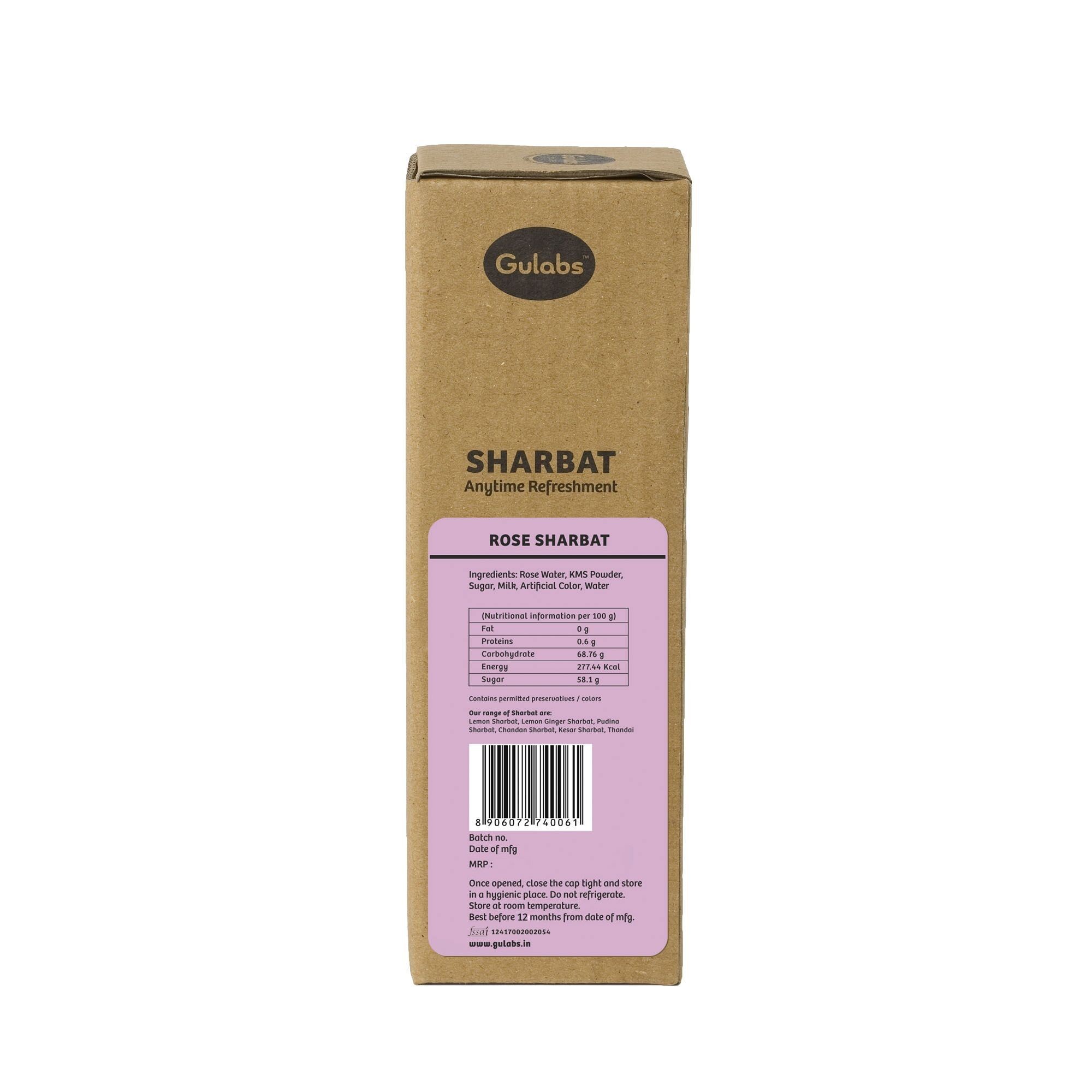 Gulabs Rose Sharbat    Bottle  500 millilitre